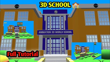 SCHOOL 3D Model Full Tutorial | @animation3Dworld | Prisma3D Tutorial | Modelling 3D School