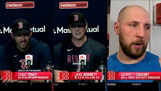Full Chad Tracy, Bennett & Crochet speak to the media after the Red Sox team record 15th STRAIGHT WIN! Update