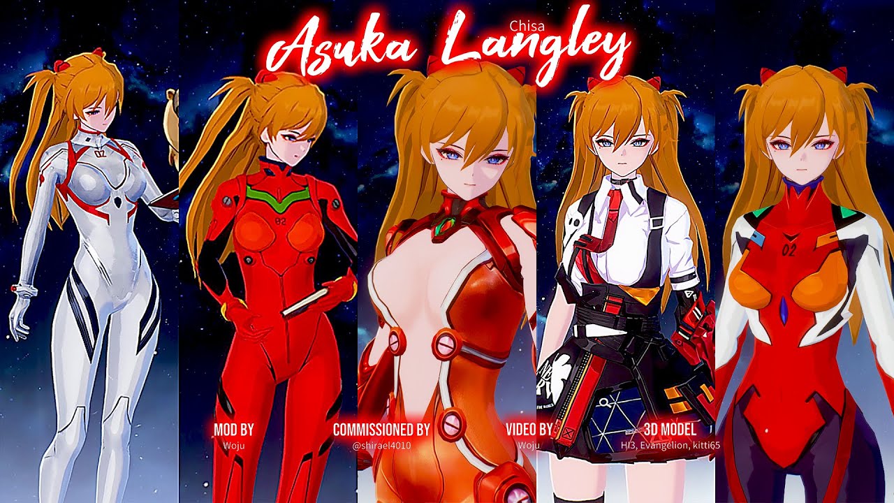 When Asuka Langley Come To WuWa | Evangelion X WuWa 3.0 | Chisa SKIN COMMISSION 