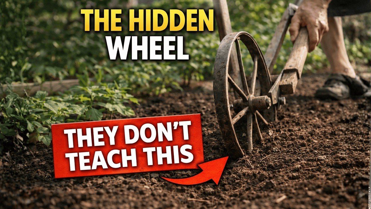 Это гигантское колесо пропалывает сорняки без топлива. Сто лет не было мотоблоков. Почему этому н...