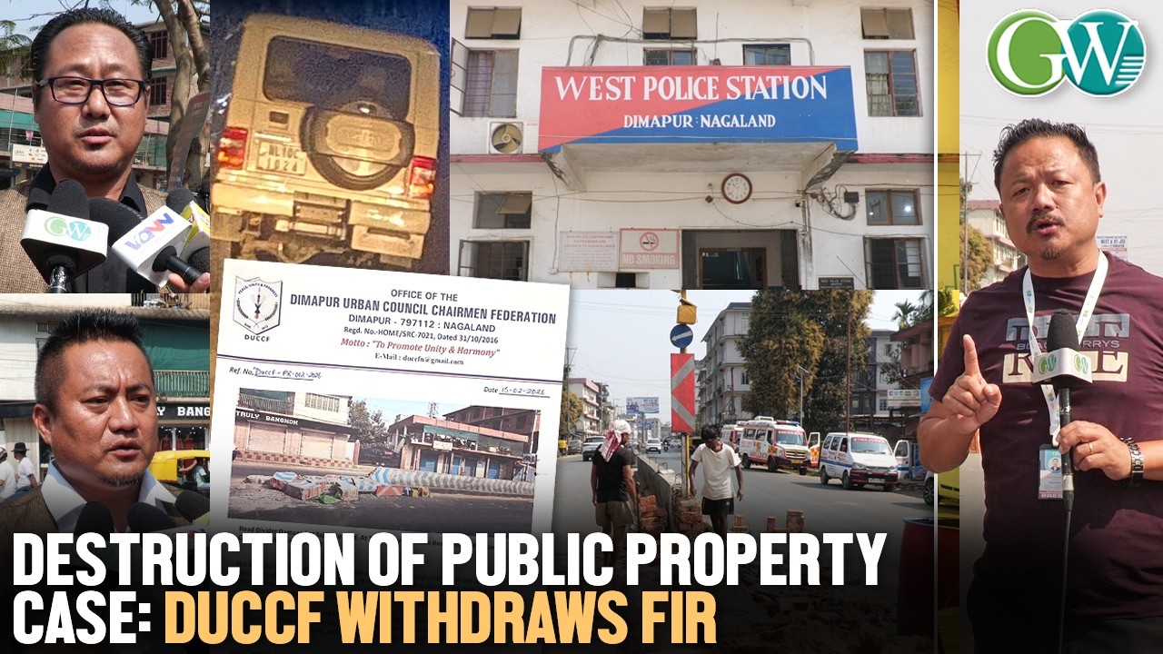 GOVT. REGD. CAR INVOLVED IN DESTRUCTION OF PUBLIC PROPERTY, AGREES TO REPAIR; DUCCF WITHDRAWS FIR