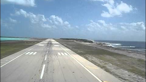 Wake Island Landing aboard a KC-135R tanker