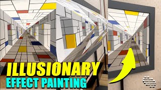 A Painting With an Illusionary Effect That Feels Like Turning Whenever Camera Turns