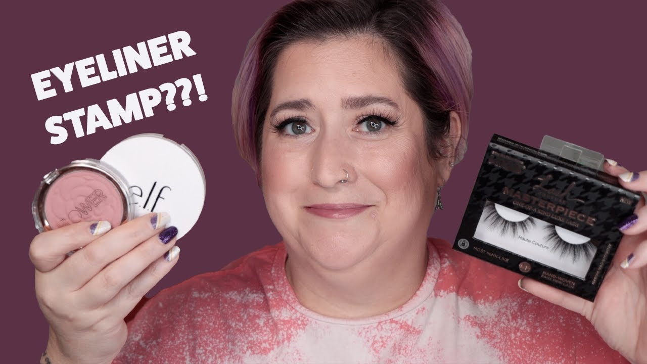 EYELINER STAMP FOR MATURE EYES? Drugstore GRWM KISS Lashes, iMethod