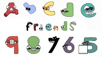 Alphabet Lore, Number Lore, Alphabet Squid Game, A-Z, 0-9