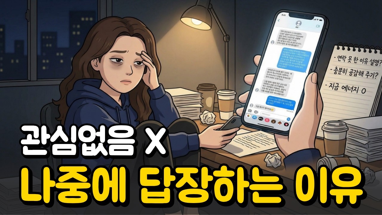 “나중에 제대로 답장할게”가 반복되는 이유: 마음이 없어서가 아닙니다