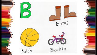 Dibujos con la B paso a paso y MUY FACIL - Dibujos para Colorear