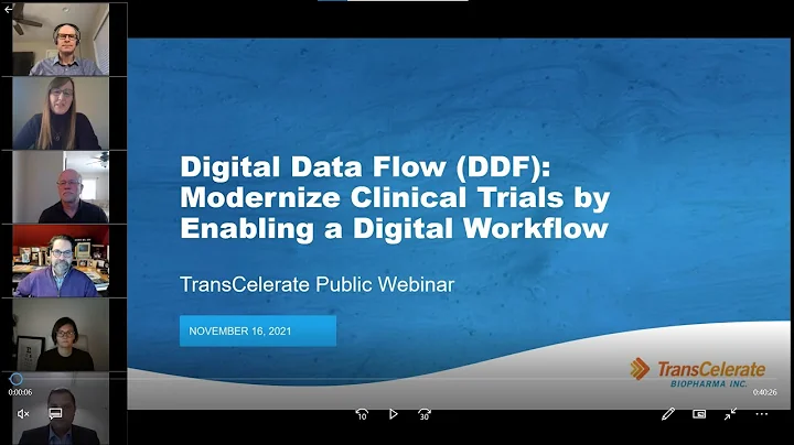 Digital Data Flow  Modernize Clinical Trials by enabling a digital workflow