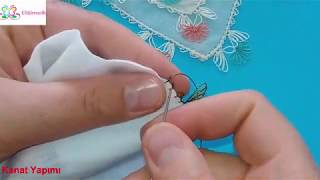 İğne Oyası Sinek Kanadı Çiçek Modeli Kanat Yapımı. Çok Kibar Oldu