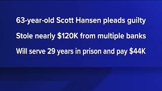 Toledo man sentenced to 29 years in prison for bank robberies