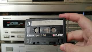 Запись сборника японской эстрады на кассету BASF CHROME SUPER II 90 на деке PIONEER T-700S