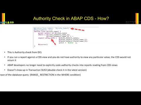 004 How to Add Authority Checks to CDS View?