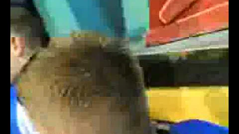 Oli Sykes gets soaked on ripsaw falls