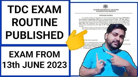 Assam University TDC Exam from 13th June | BA Bcom & Bsc | Pranoy Roy