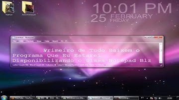 Como Deixar o Bloco de Notas Transparente