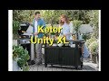 Keter unity XL Indoor Outdoor Entertainment BBQ Storage Table Keter unity XL Indoor Outdoor Entertainment BBQ Storage Table