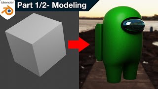 How to make the perfect "Among Us" game character in Blender Part 1/2 - Modelling tutorial