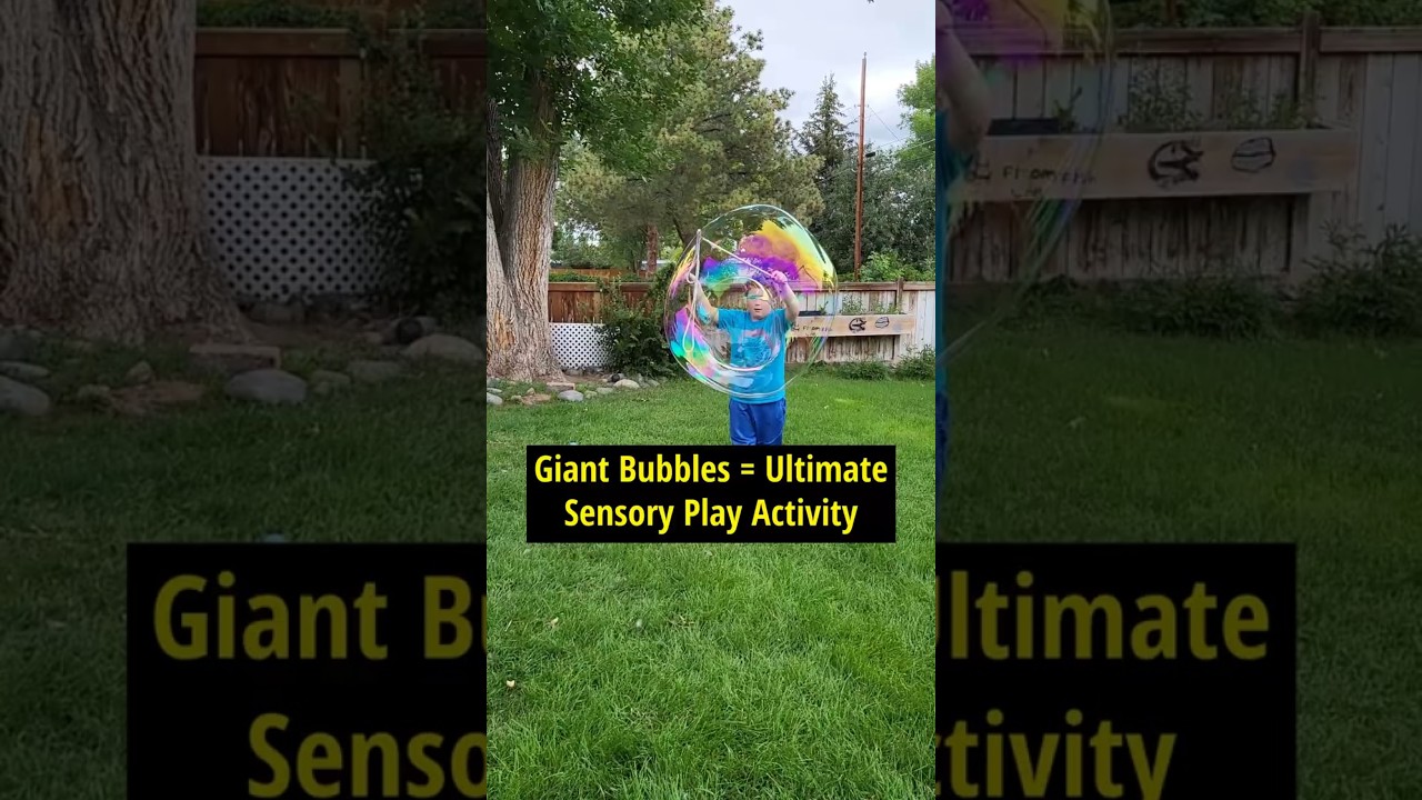 Giant Bubbles Are the Best Sensory Play Activity for Kids 