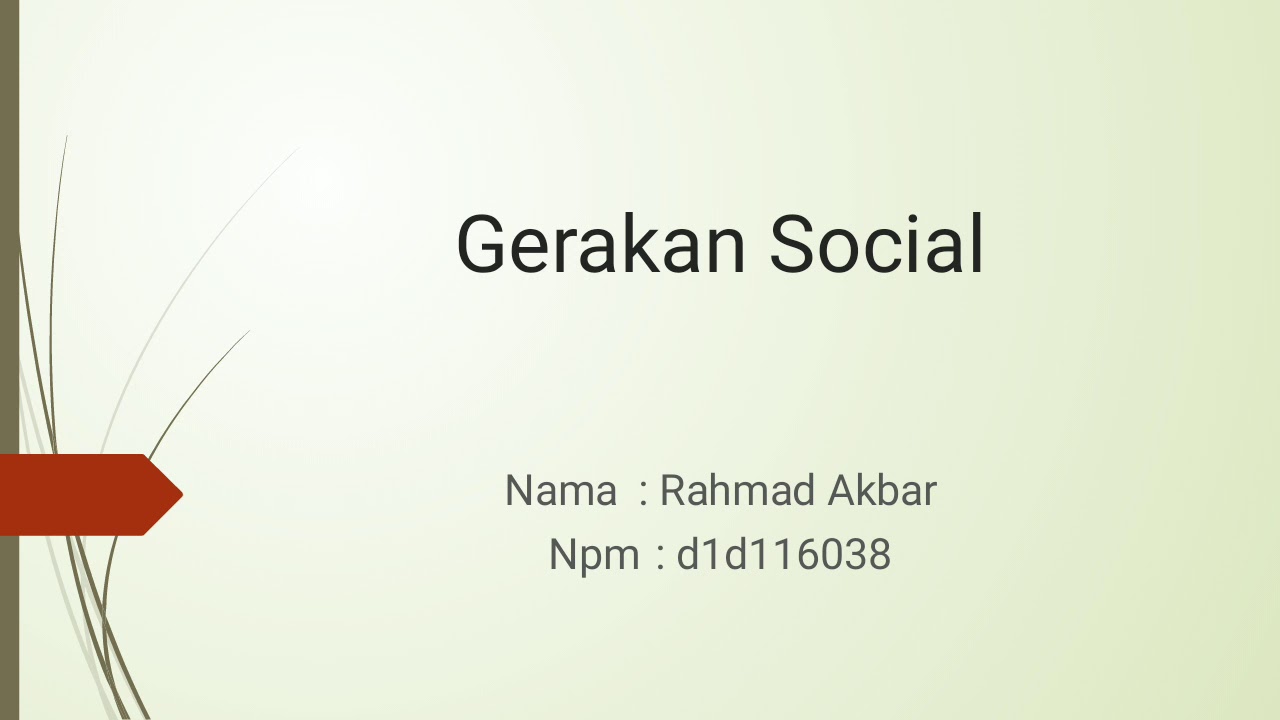 TEORI GERAKAN SOSIAL BY RAHMAT AKBAR YouTube
