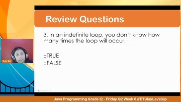 Java Programming Grade 12  - Friday Q2 Week 6 #ETUlayLevelUp #Quarter2