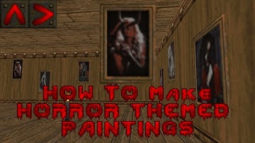 How To Create & Add Custom Wall Decorations Paintings 🖼️ GZDOOM Textures Slade Tutorial 🎨🖌️