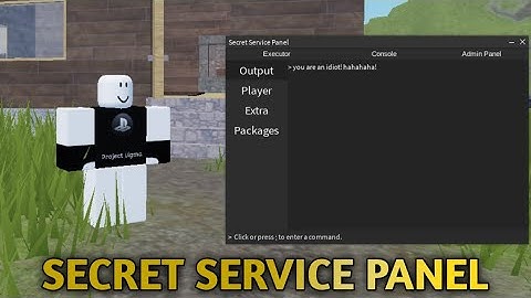 Roblox script showcase #25 | Secret Service Panel