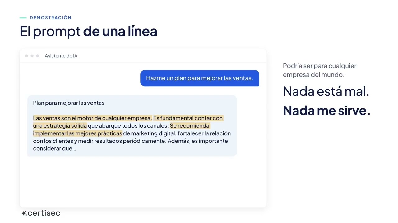 Portada del video: Anatomía de un buen prompt: las 6 piezas para que la IA te responda bien