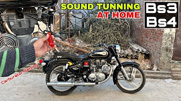 Best Sound & Carburator Tunning For Royalenfield Bullet 350 | @b4bullet