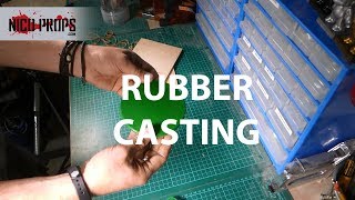 WORKING WITH URETHANE RUBBER: Casting Urethane / Polyurethane Rubber in a silicone mold