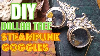 DIY Dollar Tree Steampunk Goggles With UV Resin