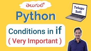Conditions In If In Python Telugu | #python #telugu