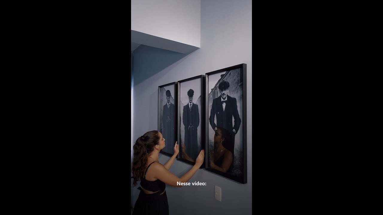 Vídeo de Quadro Trio Peaky Blinders Três Peças