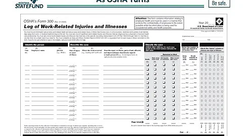 December 2014: Chapter 8 - Log of Work-Related Injuries and Illnesses