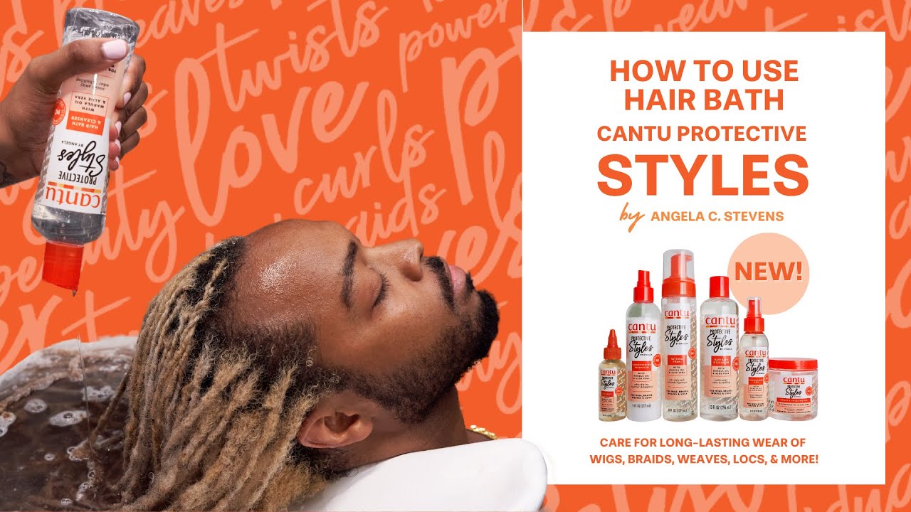 how-to-use-cantu-protective-styles-by-angela-hair-bath-youtube