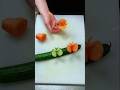 Easily make beautiful butterfly flowers using carrots! 🦋🥕 #Making Butterfly Flowers #ShortsTutorial