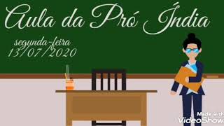 CNV Aula G3 Pro India explicacao da atividade dia 13 07