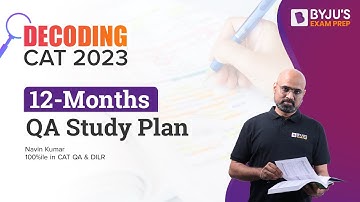CAT 2023 | Decoding 12 Months Master Plan for CAT Quantitative Ability Section #cat2023qa