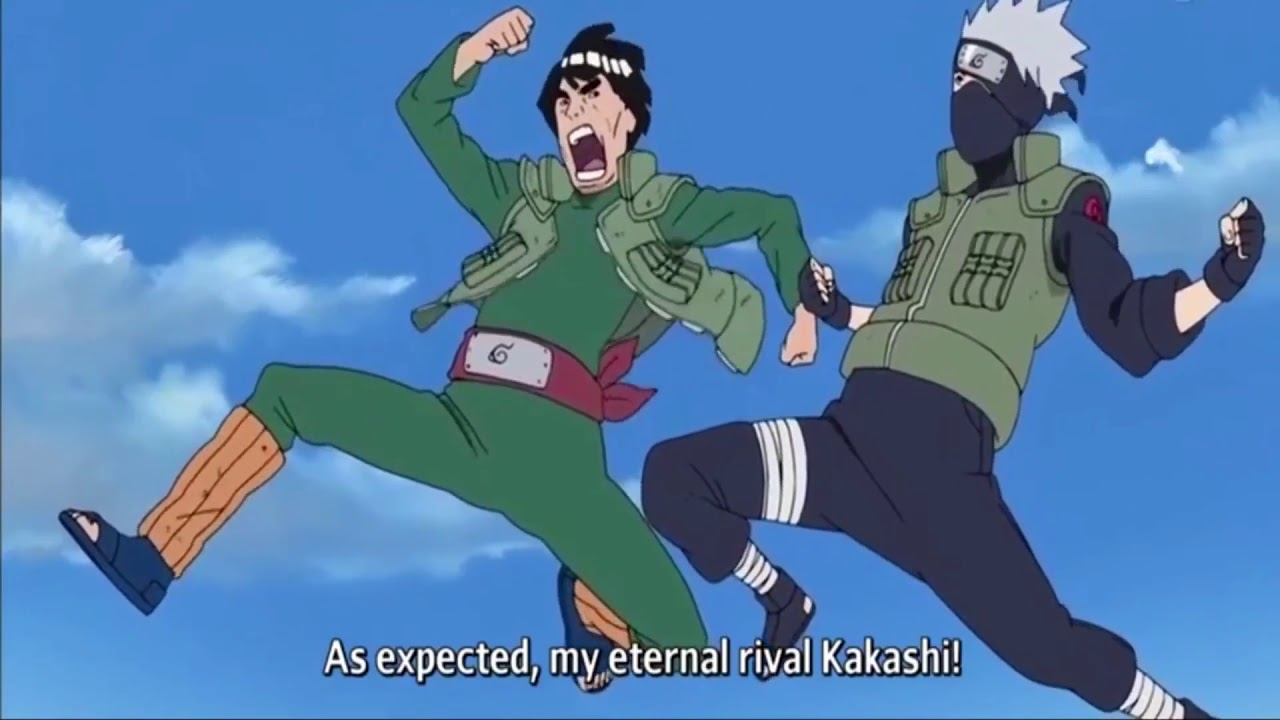 Guy Challenges Kakashi For A Final Eternal Rival Race Youtube