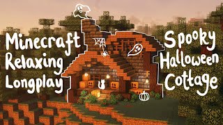 Spooky Halloween Cottage - Minecraft Relaxing Longplay (No Commentary) 1.20.1