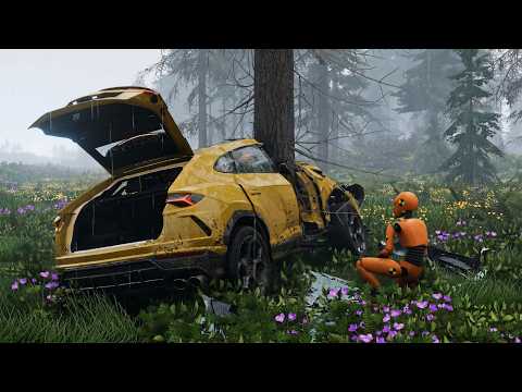 BeamNG Drive - Realistic Car Crashes | Rollover Crashes #9