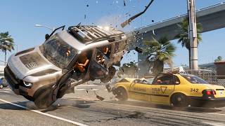 BeamNG Drive - Realistic Car Crashes | Rollover Crashes #9
