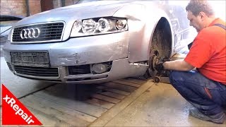 Audi A4 collision repair - Small damage, but a lot of work