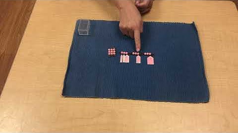 Montessori squaring chains - Skip counting.