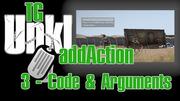 ArmA 3 Editing - addAction 3 - Script, Code & Arguments