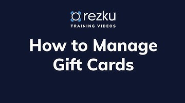 How to manage gift cards | Rezku POS Training