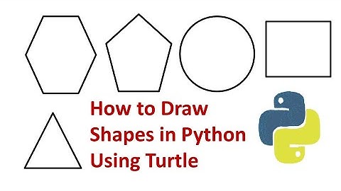 Python Turtle Module | How to Draw Shapes in Python using Turtle in Hindi