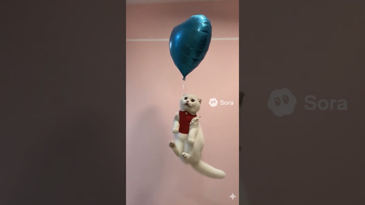 The Balloon That Carried a Cat… to Another World 🌌🐾