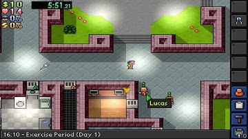 The Escapists Center Perks speedrun, Any% current patch glitchless, no prison takeover 10:59:43