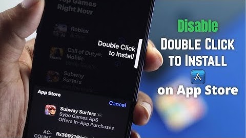 Disable Double Click to Install iPhone! [iOS]