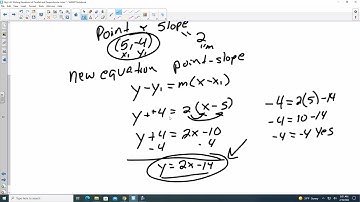 4.3 Writing Equations of Parallel and Perpendicular Lines